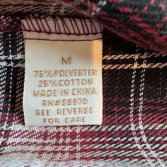 Eden & Olivia Red Plaid Flannel Belted Maxi Skirt NEW Medium - Picture 7 of 11